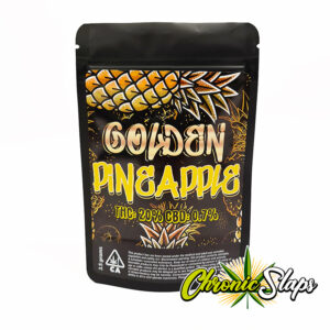 Golden Pineapple Mylar Bags